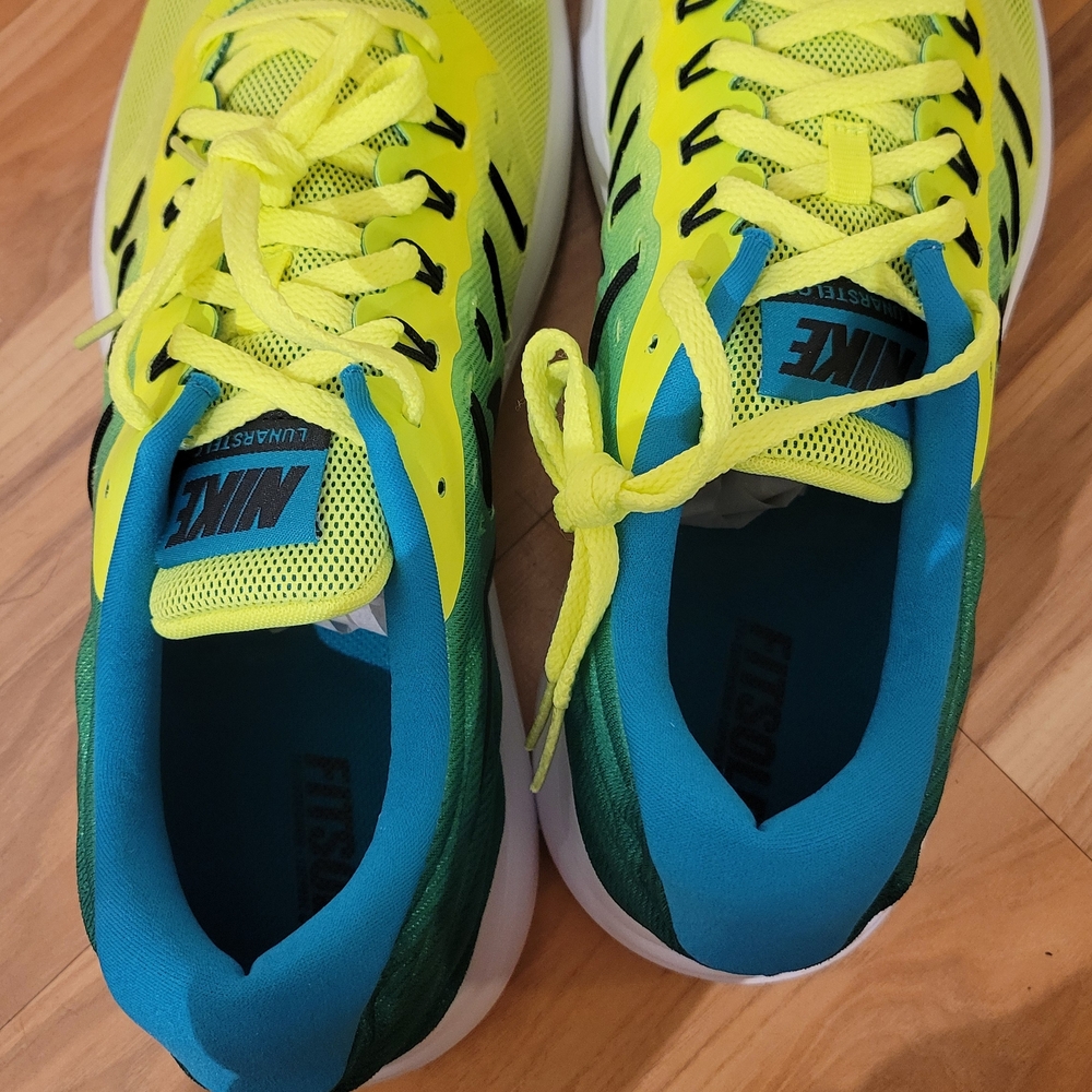 Nike LunarStelos Box Label - Volt/Black/Teal/White 11.5 Brand New Never Worn. - Picture 4 of 10